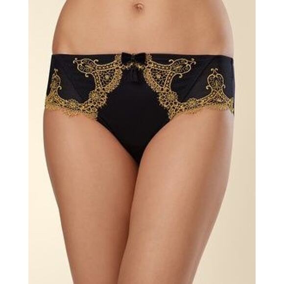 Soma LE Gold Embroidered Decadence Full Coverage Bra Womens 34D Hipster Medium - Picture 9 of 10